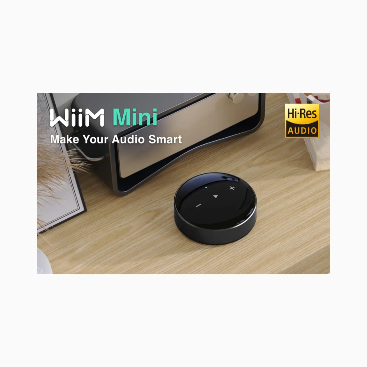 WiiM Mini Wireless Hi-Res Audio Streamer for Network Streaming & Multi-Room Audio