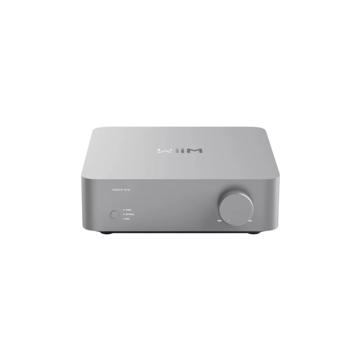 WiiM Vibelink Amp 100W 2-Channel Stereo Power Amplifier in Silver