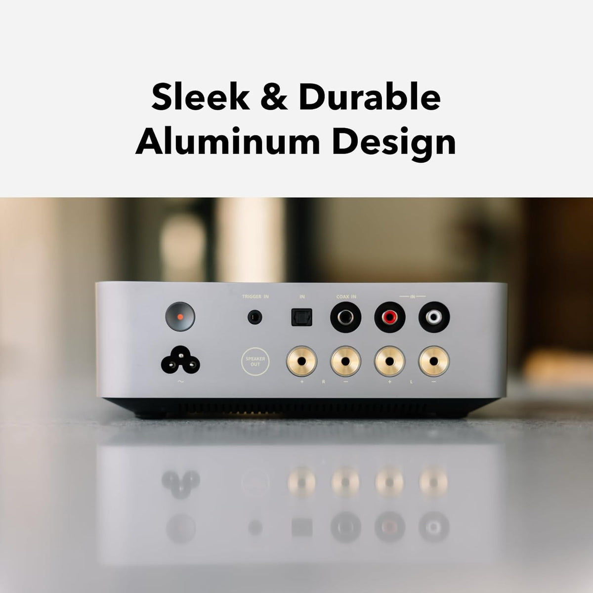 WiiM Vibelink Amp 100W 2-Channel Stereo Power Amplifier in Space Grey