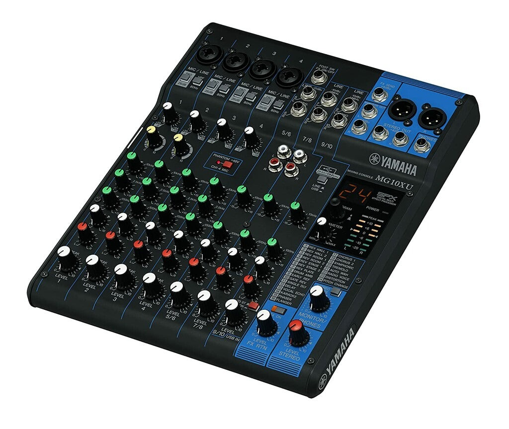Yamaha MG10XU 10-Ch Analogue Mixer with USB & SPX Effects (Each)