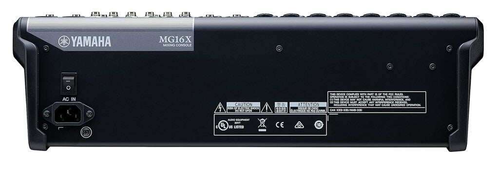 Yamaha MG16X 16-Ch Analogue Mixer with SPX Effects & Compressors (Each)