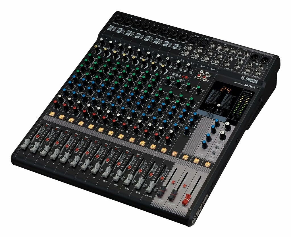 Yamaha MG16X 16-Ch Analogue Mixer with SPX Effects & Compressors (Each)