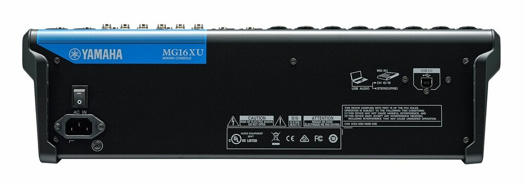 Yamaha MG16XU 16-Ch Analogue Mixer with USB & SPX Effects (Each)