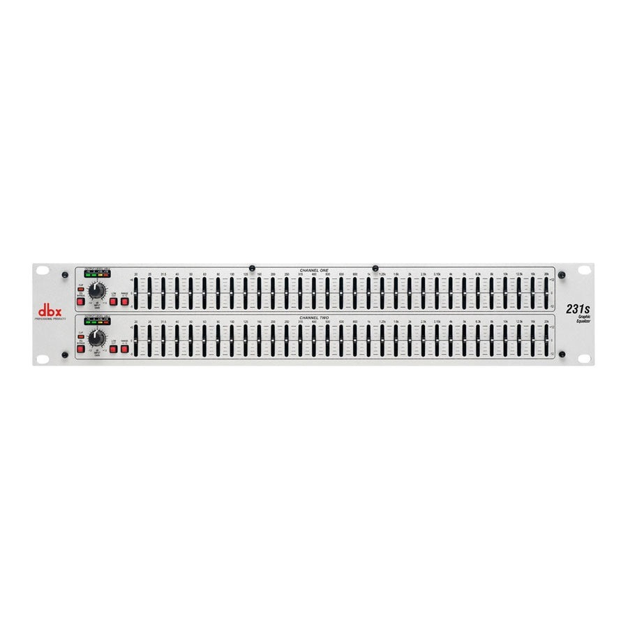 DBX 231s Dual-Channel 31-Band Graphic Equalizer (Each)